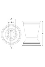 Alumium rear rim 180MM (2 pieces)