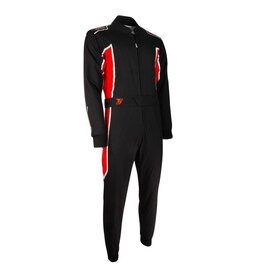 Speed Racewear Speed 2 lagen Overall RS3 Imola zwart / rood /wit