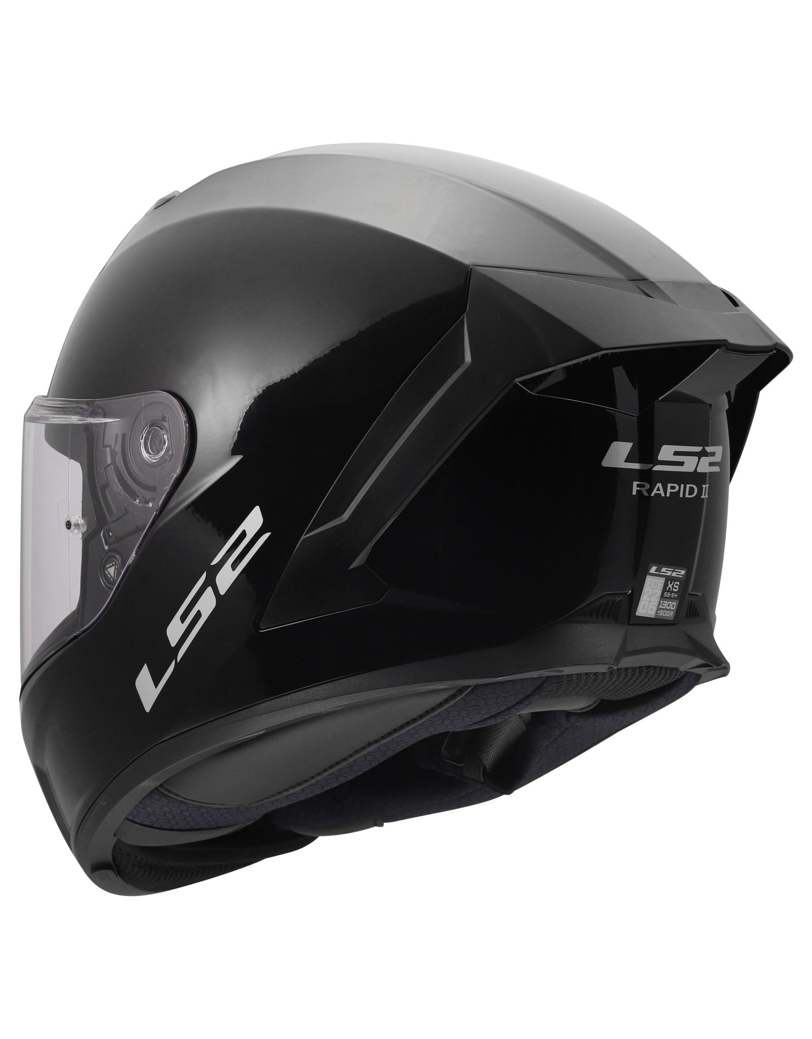 LS2 LS2 FF820 Rapid III Solid Glans Zwart