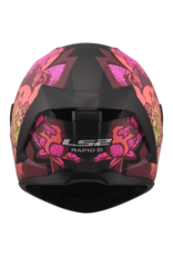 LS2 LS2 FF820 Rapid III Poppies zwart / Roze