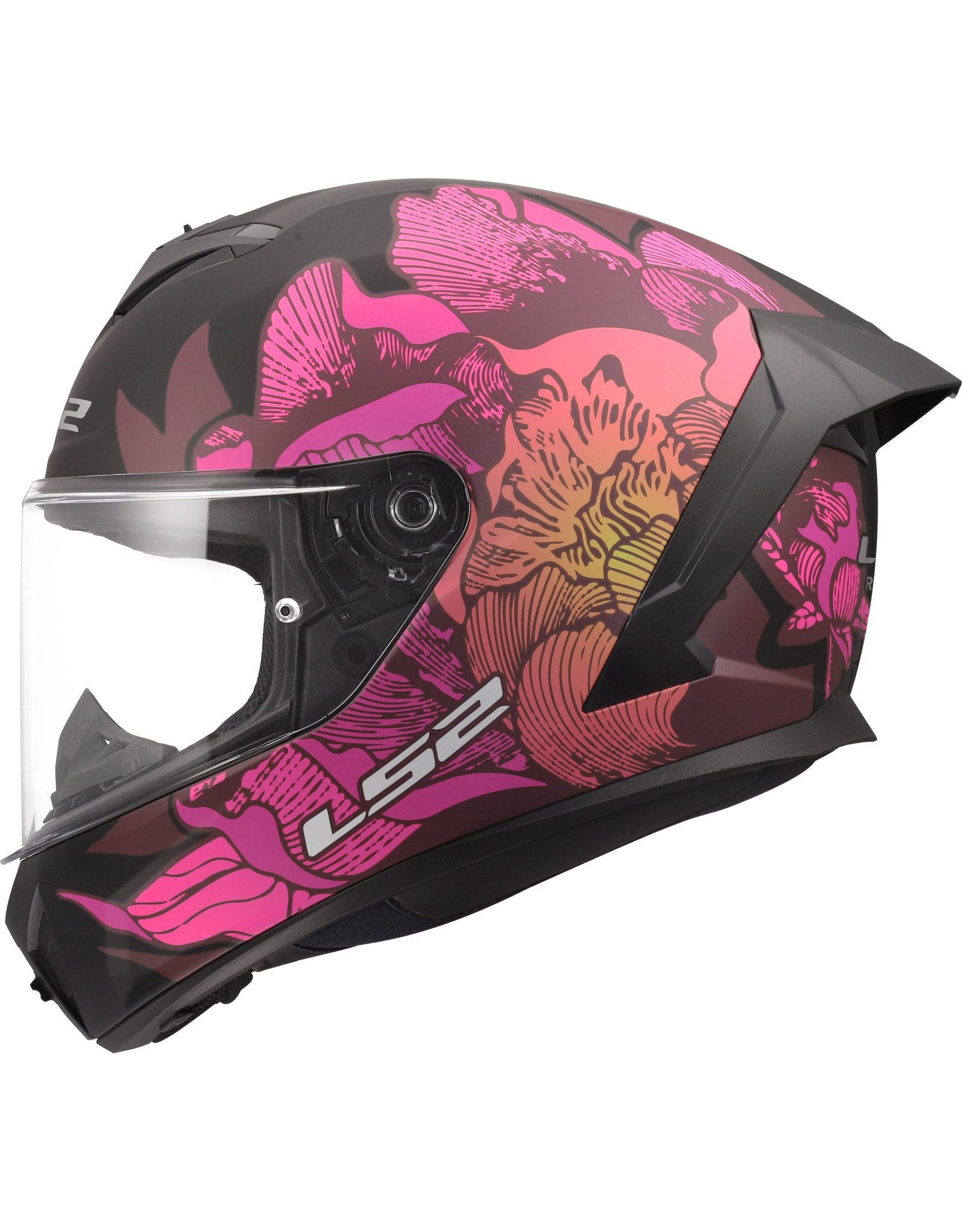 LS2 LS2 FF820 Rapid III Poppies zwart / Roze