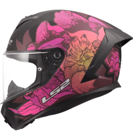 LS2 LS2 FF820 Rapid III Poppies zwart / Roze