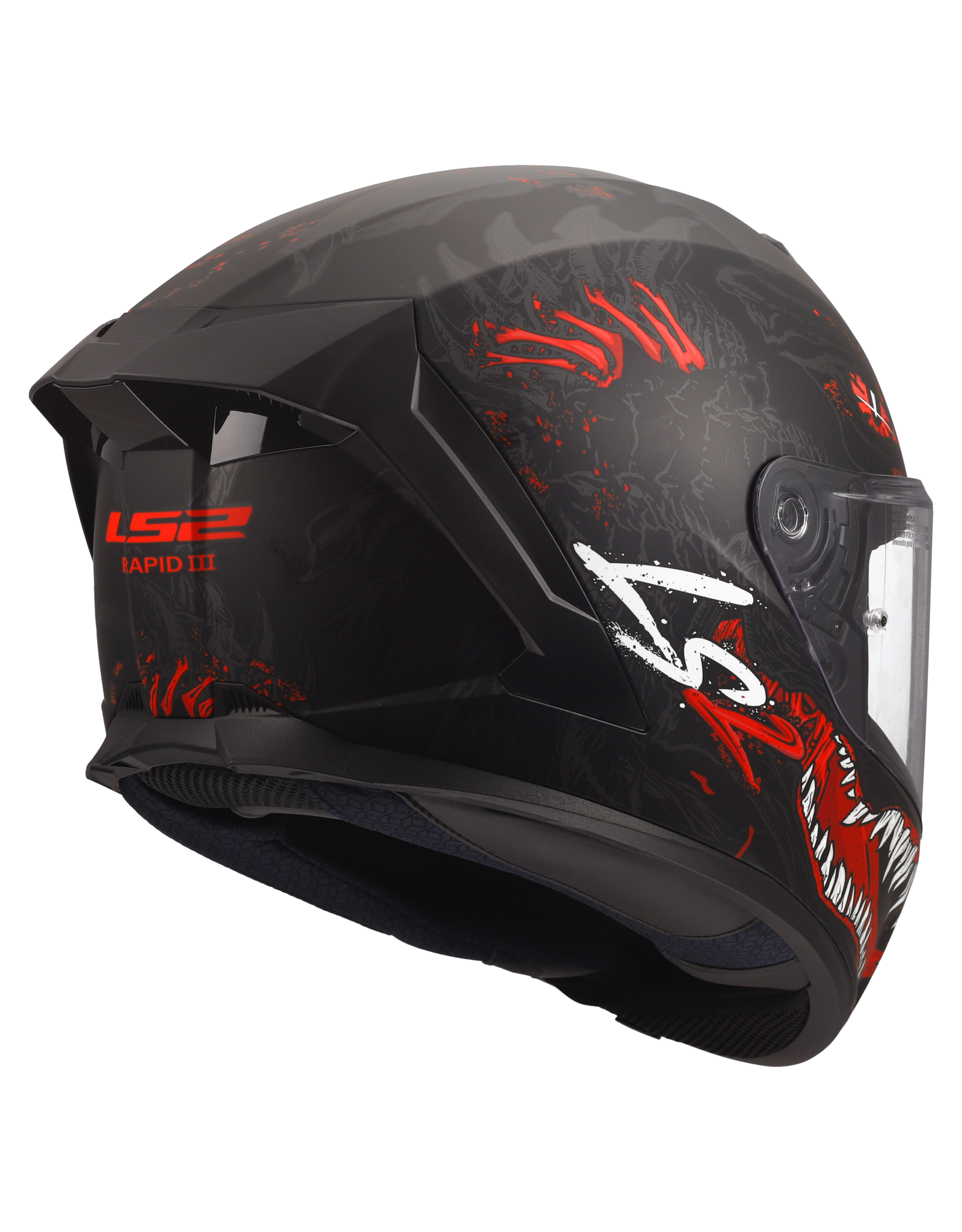 LS2 LS2 FF820 Rapid III Kaiju Matt black / Red