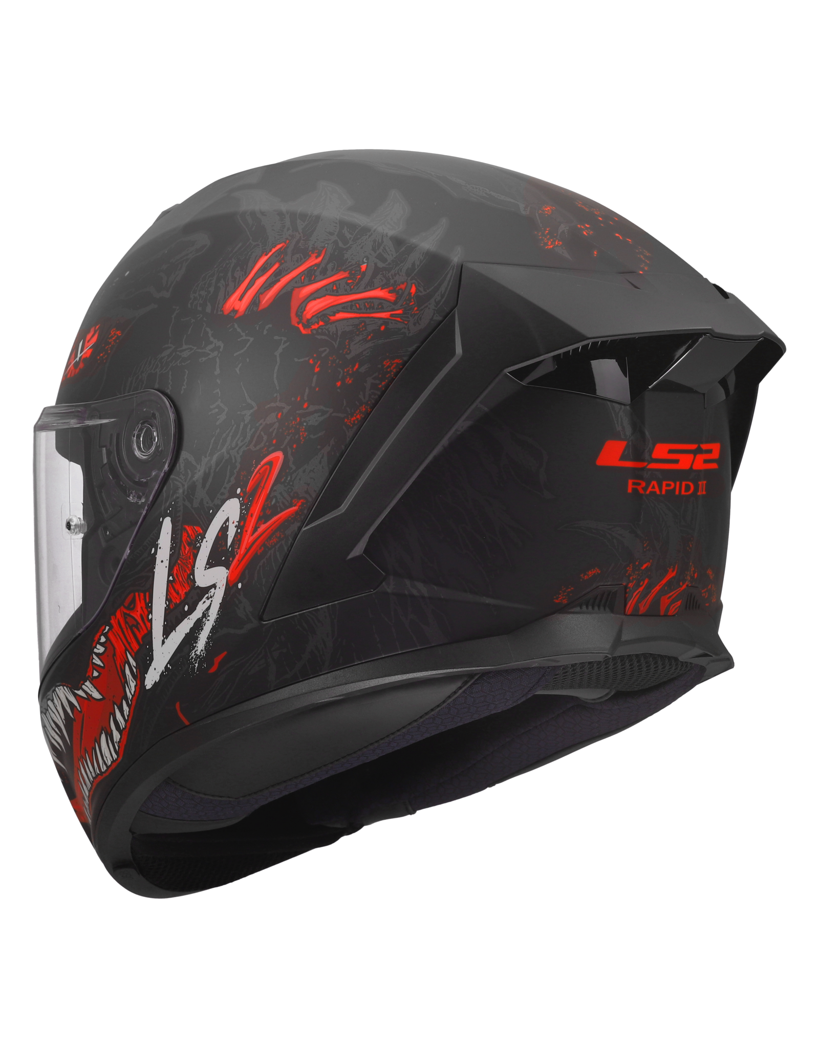 LS2 LS2 FF820 Rapid III Kaiju Matt black / Red