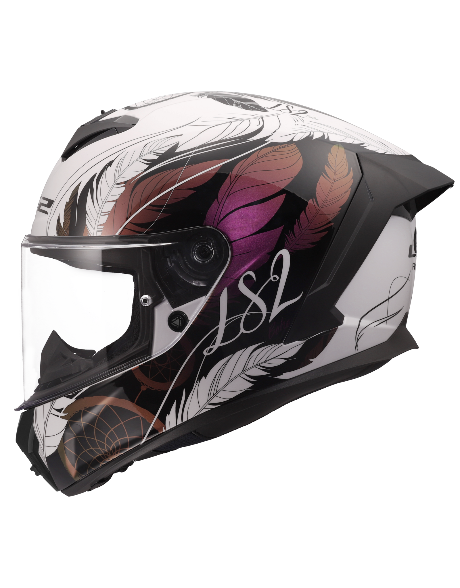 LS2 LS2 FF820 Rapid III Boho White / Black / Pink