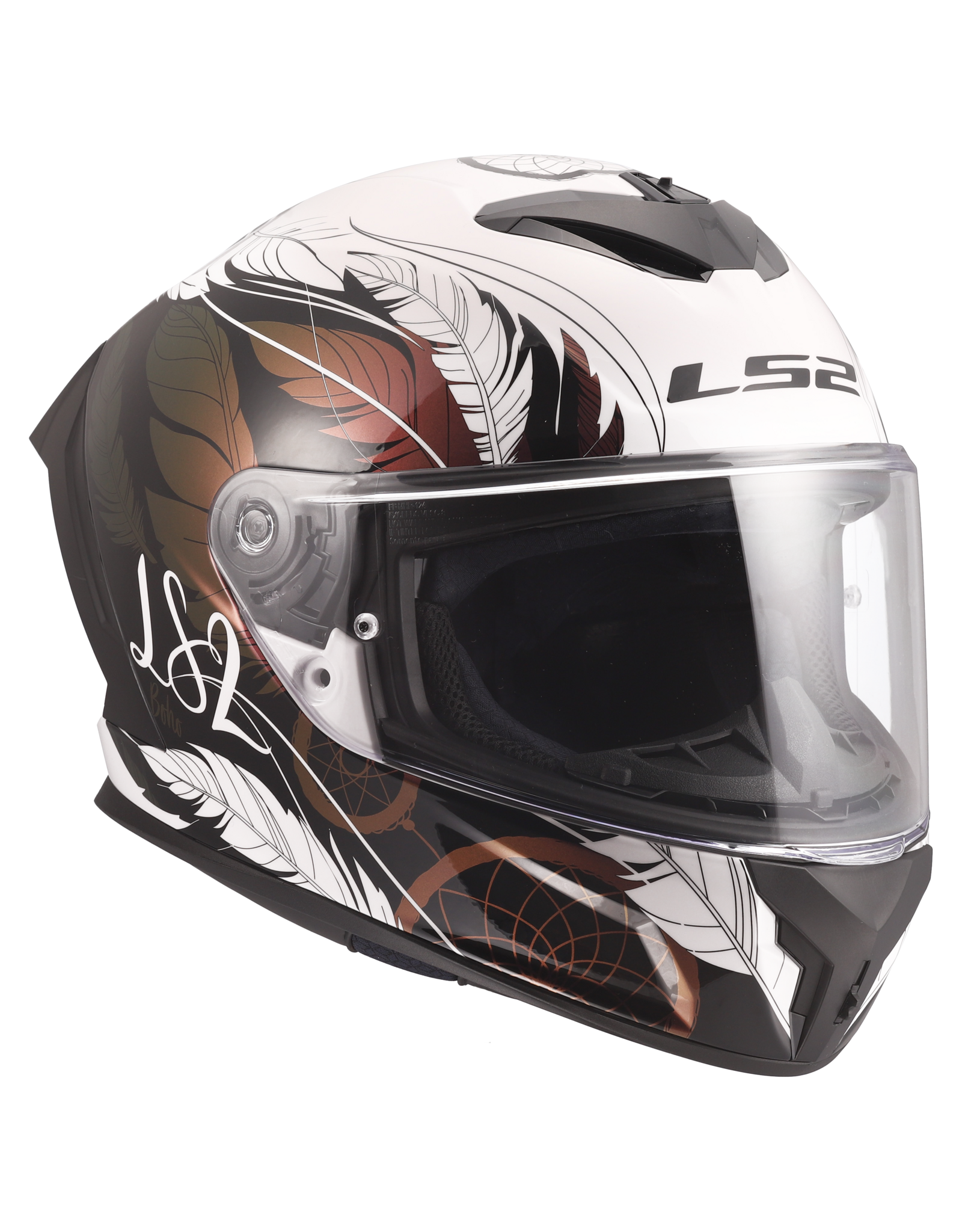 LS2 LS2 FF820 Rapid III Boho Wit / Zwart / Roze