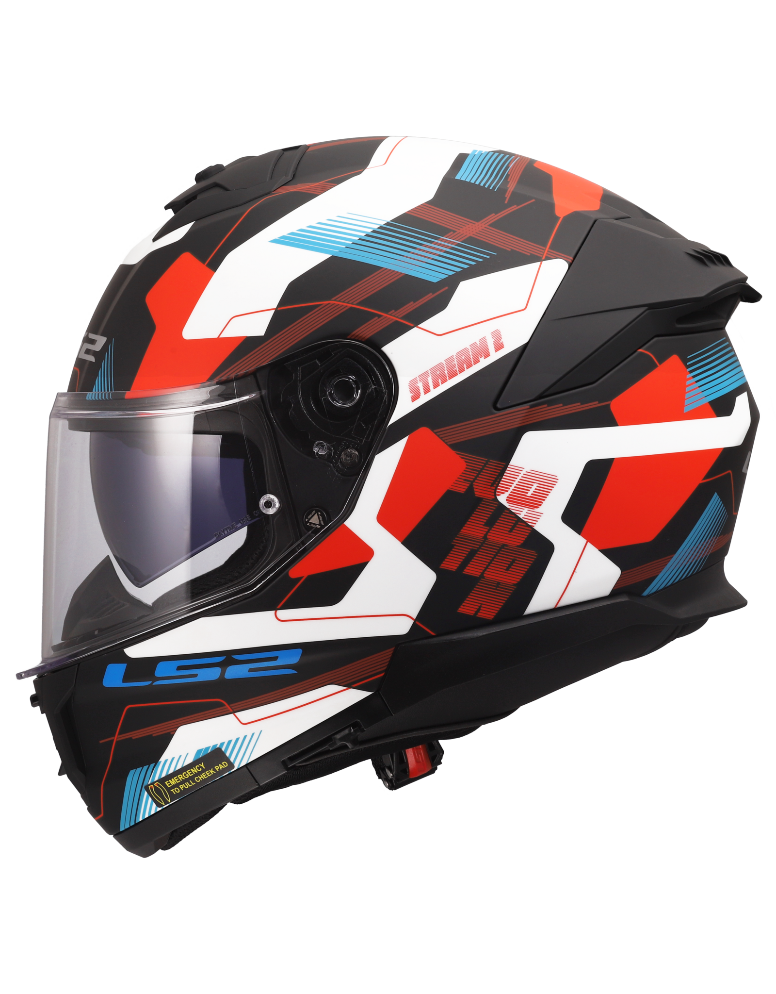 LS2 LS2 FF808 Stream II Mika Wit / Blauw / Rood