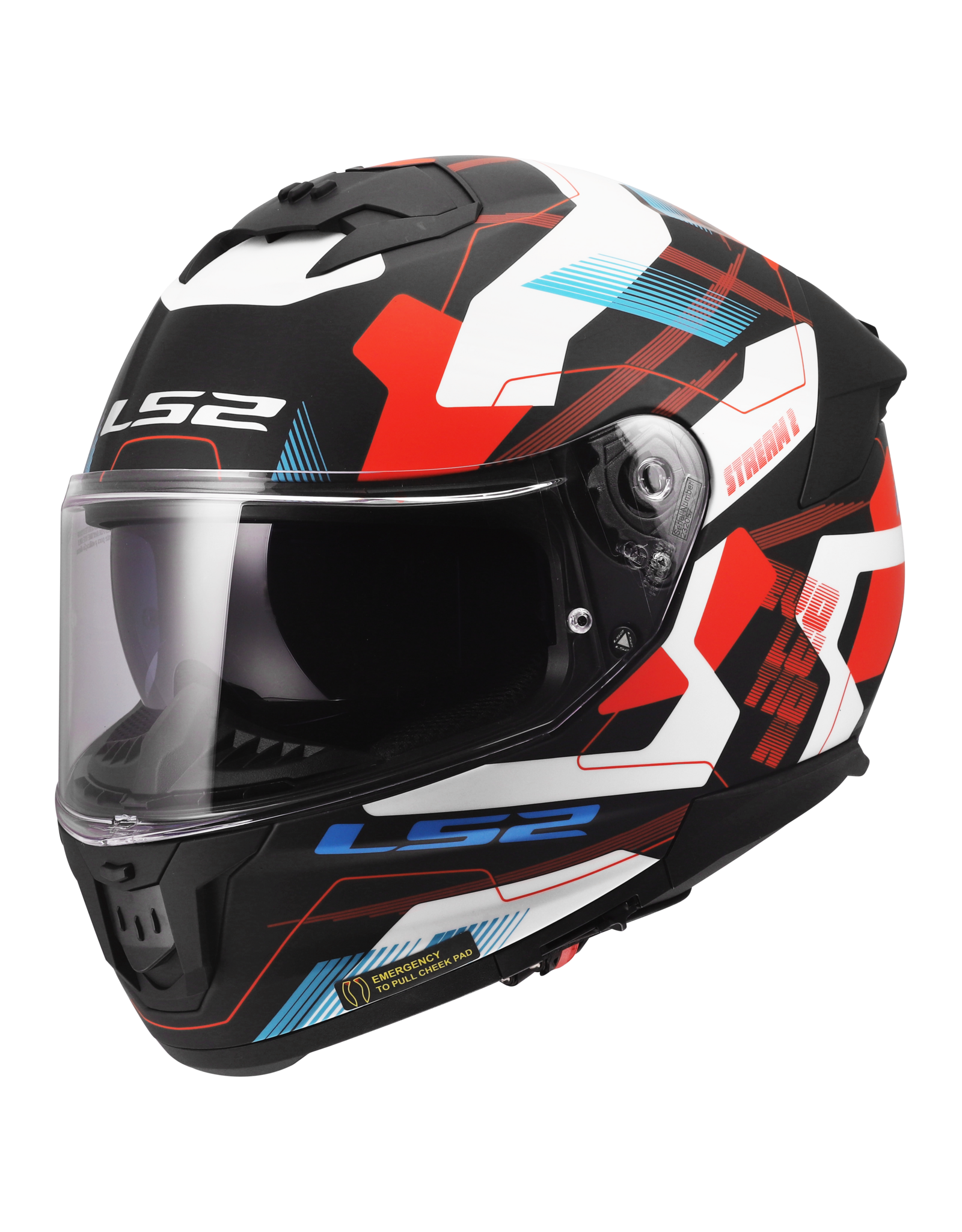 LS2 LS2 FF808 Stream II Mika Wit / Blauw / Rood
