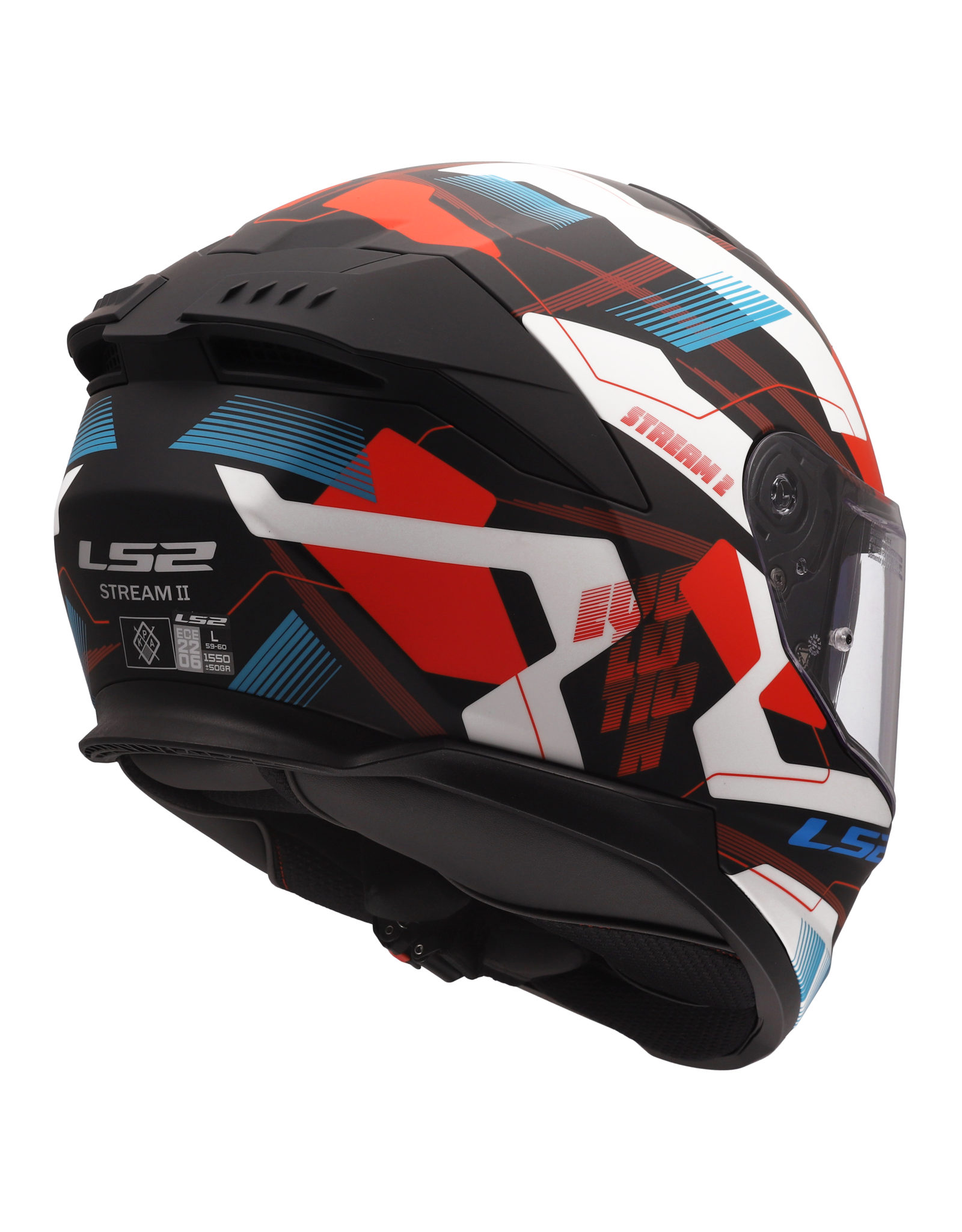 LS2 LS2 FF808 Stream II Mika Wit / Blauw / Rood