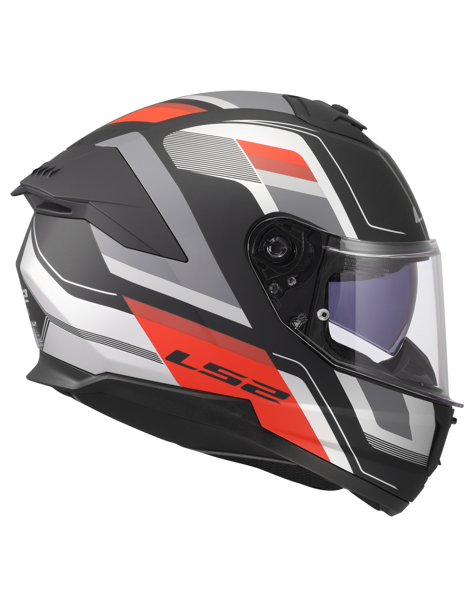 LS2 LS2 FF808 Stream II Vintage Matt zwart / rood