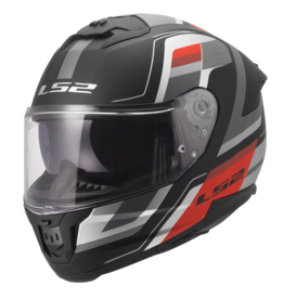 LS2 LS2 FF808 Stream II Vintage matt black / Red