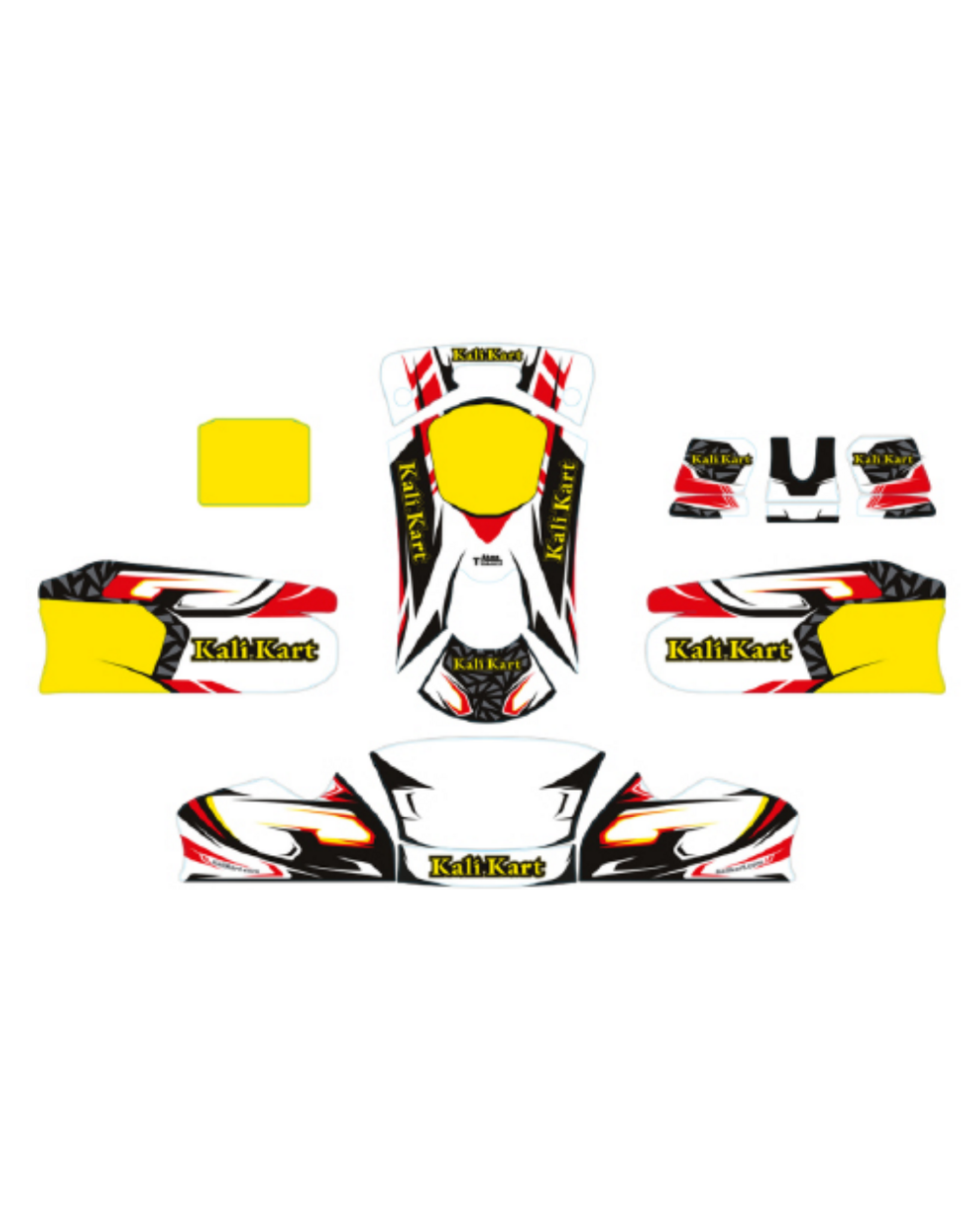 Kali Kart Stickerset KG MK20 / MK27 MINI