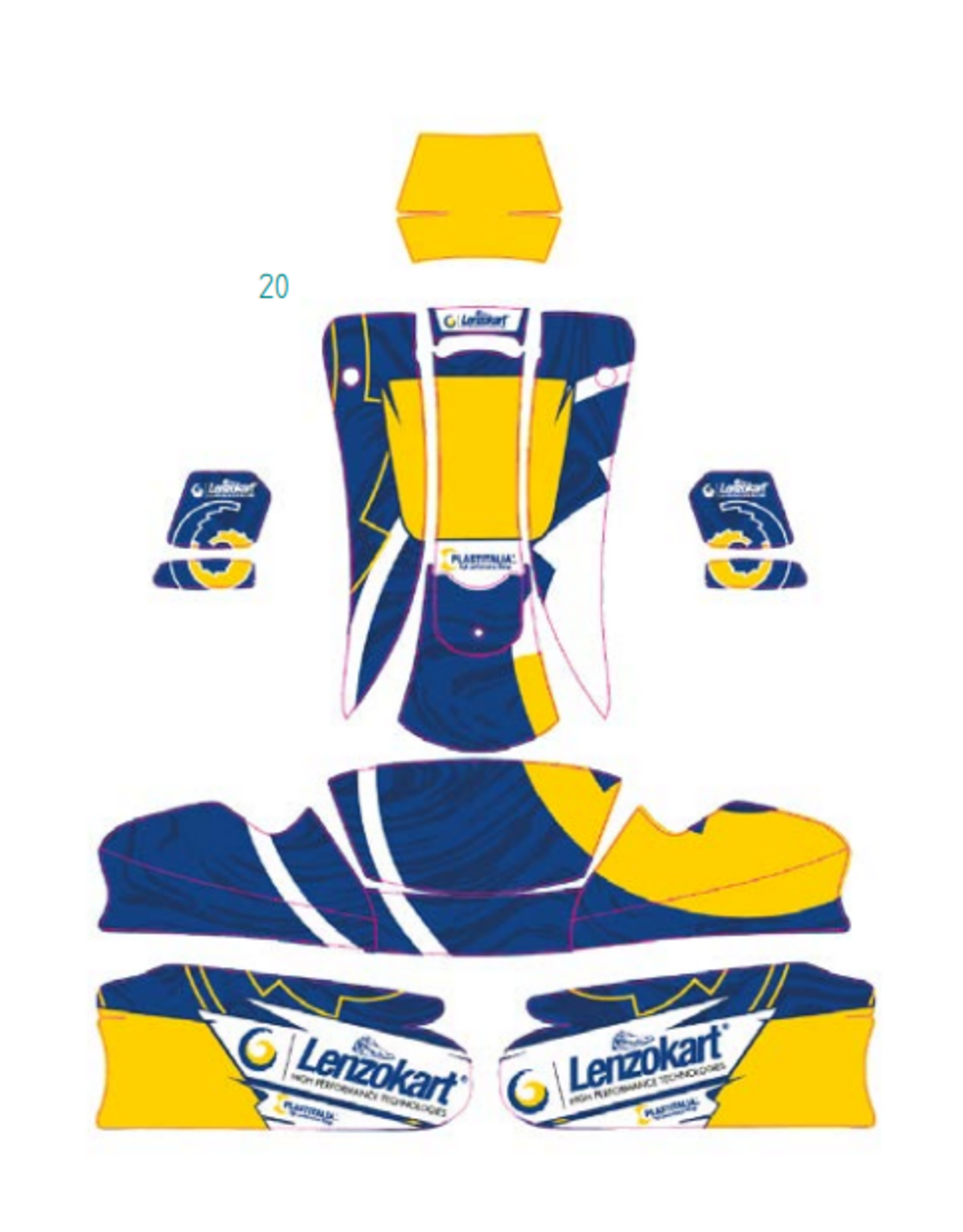 LenzoKart Lenzokart mini MK20 / MK27 sticker kit