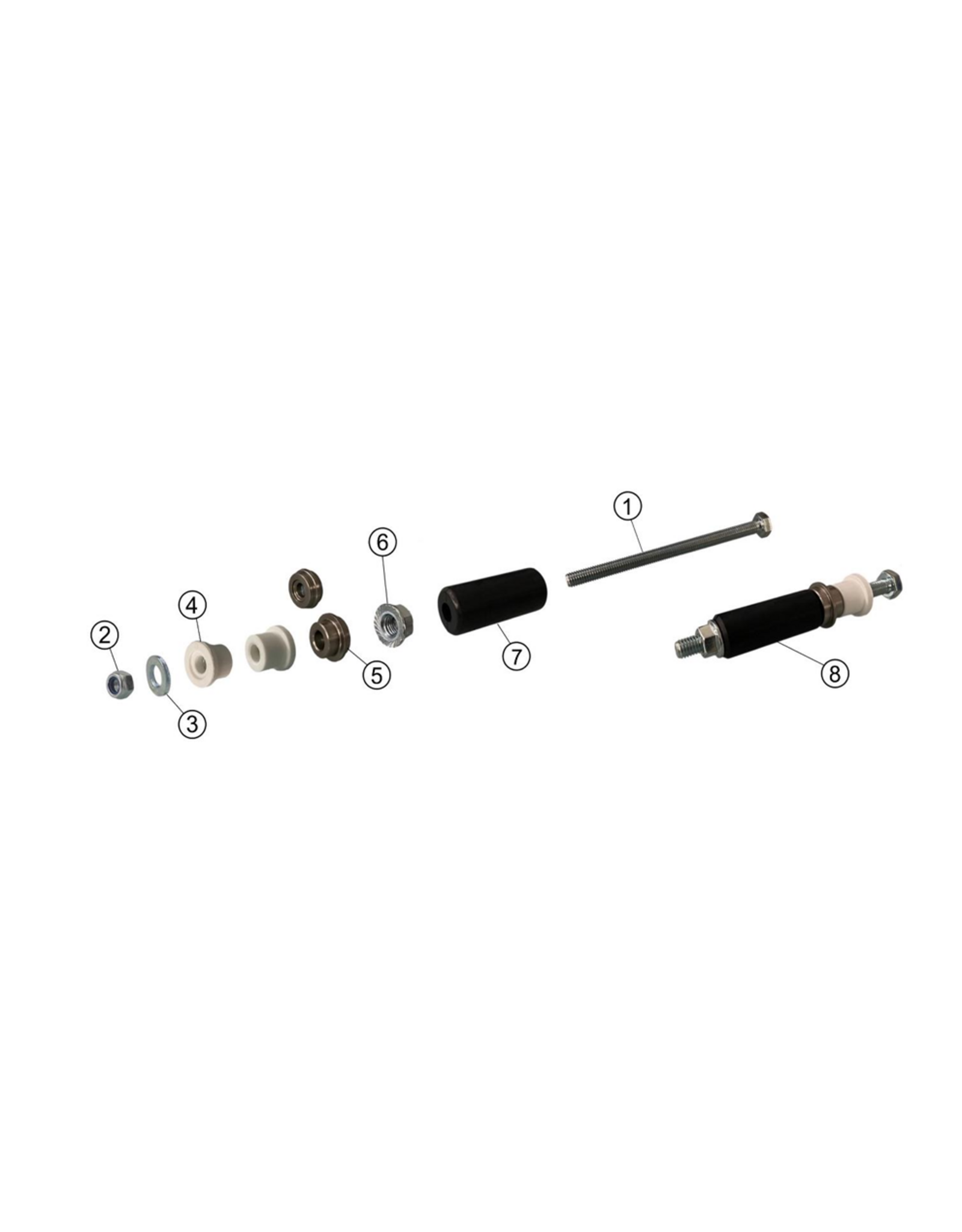 IPK IPK Aluminium bus achterbumper bevestiging 30MM Frame