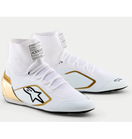 Alpinestars Alpinestars Supertech K Fia kartschoenen Wit / Zwart / Goud