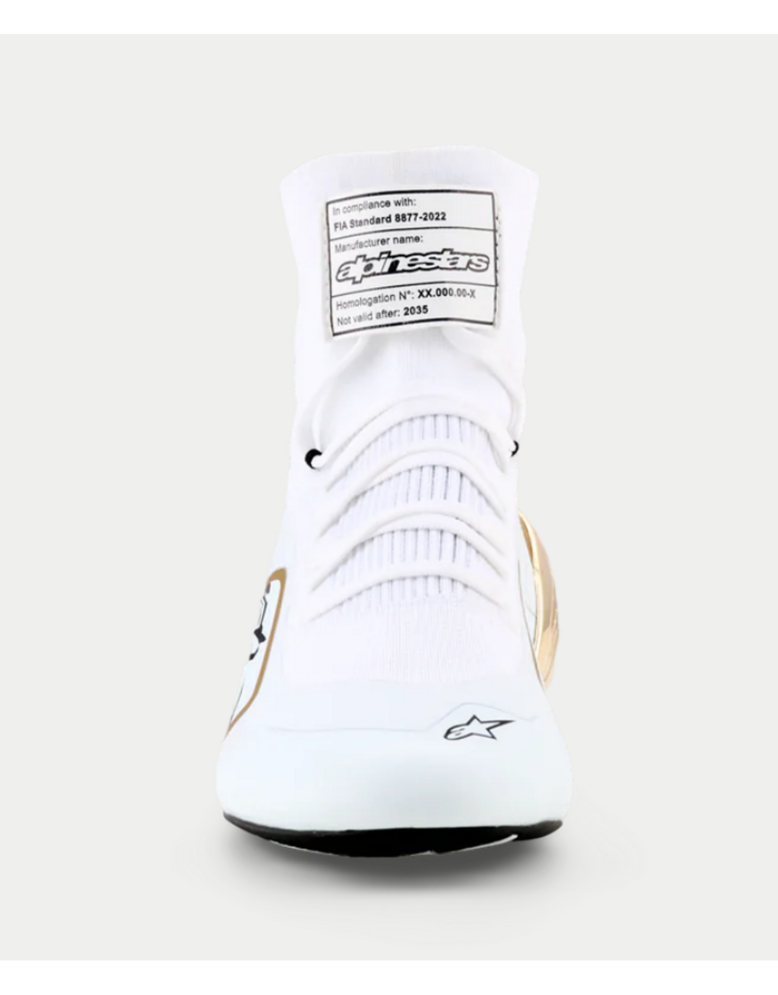 Alpinestars Alpinestars Supertech K Fia Karting shoes White / Black / Gold