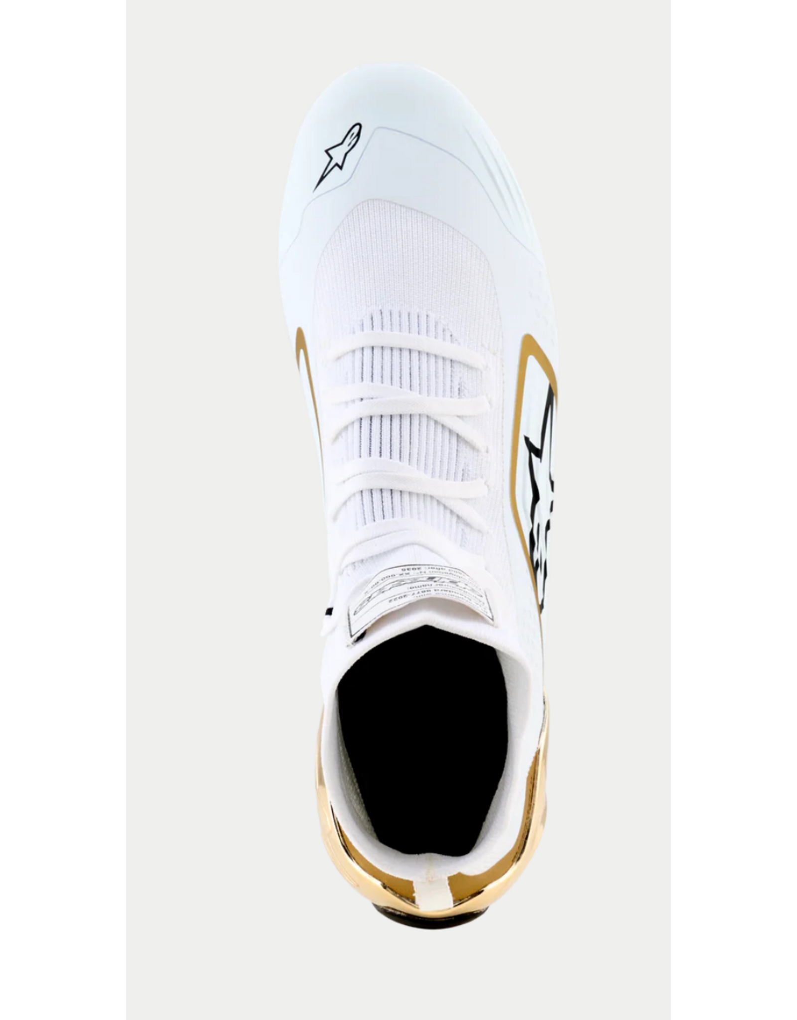 Alpinestars Alpinestars Supertech K Fia kartschoenen Wit / Zwart / Goud
