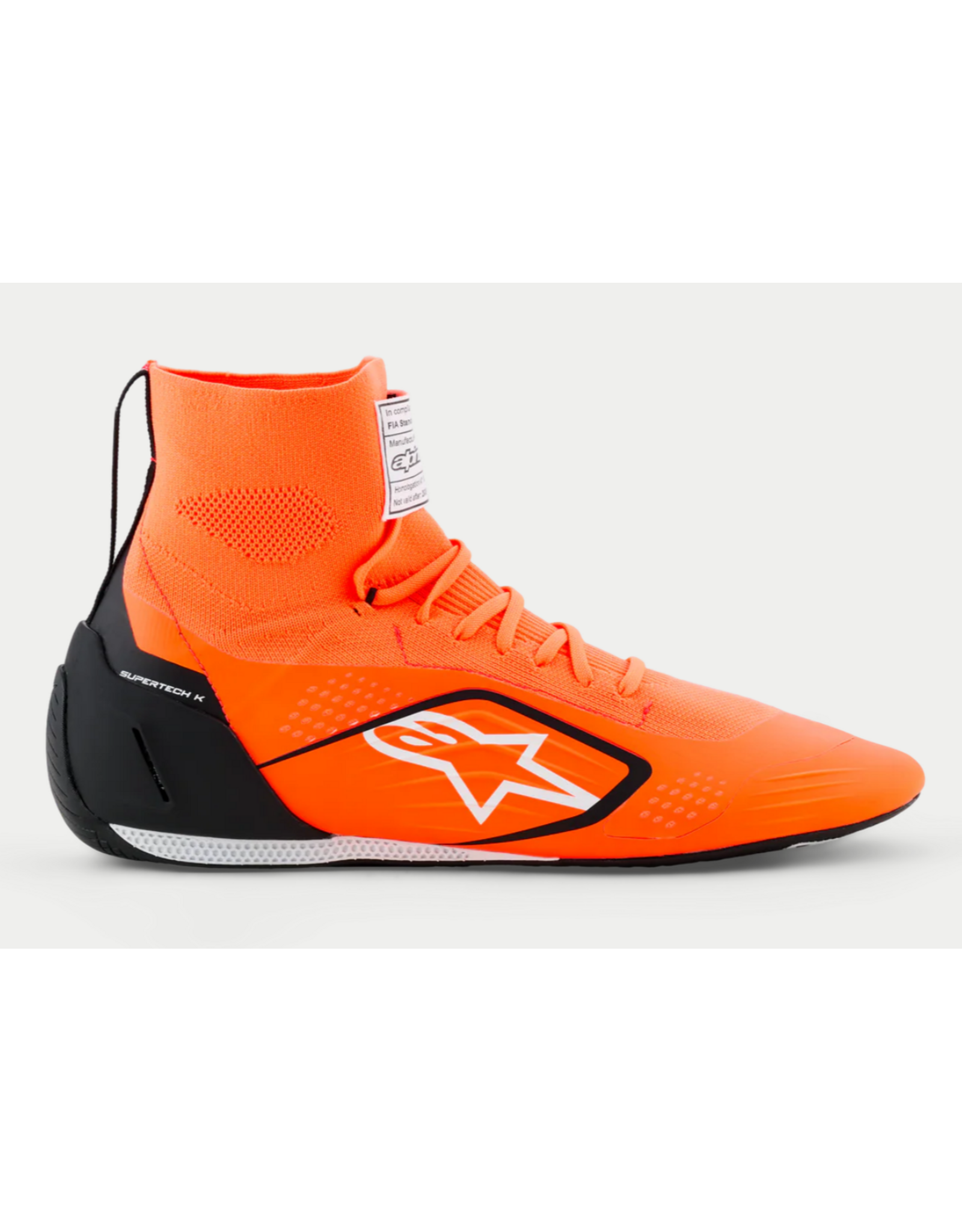 Alpinestars Alpinestars Supertech K Fia Karting shoes Fluo Orange / Black
