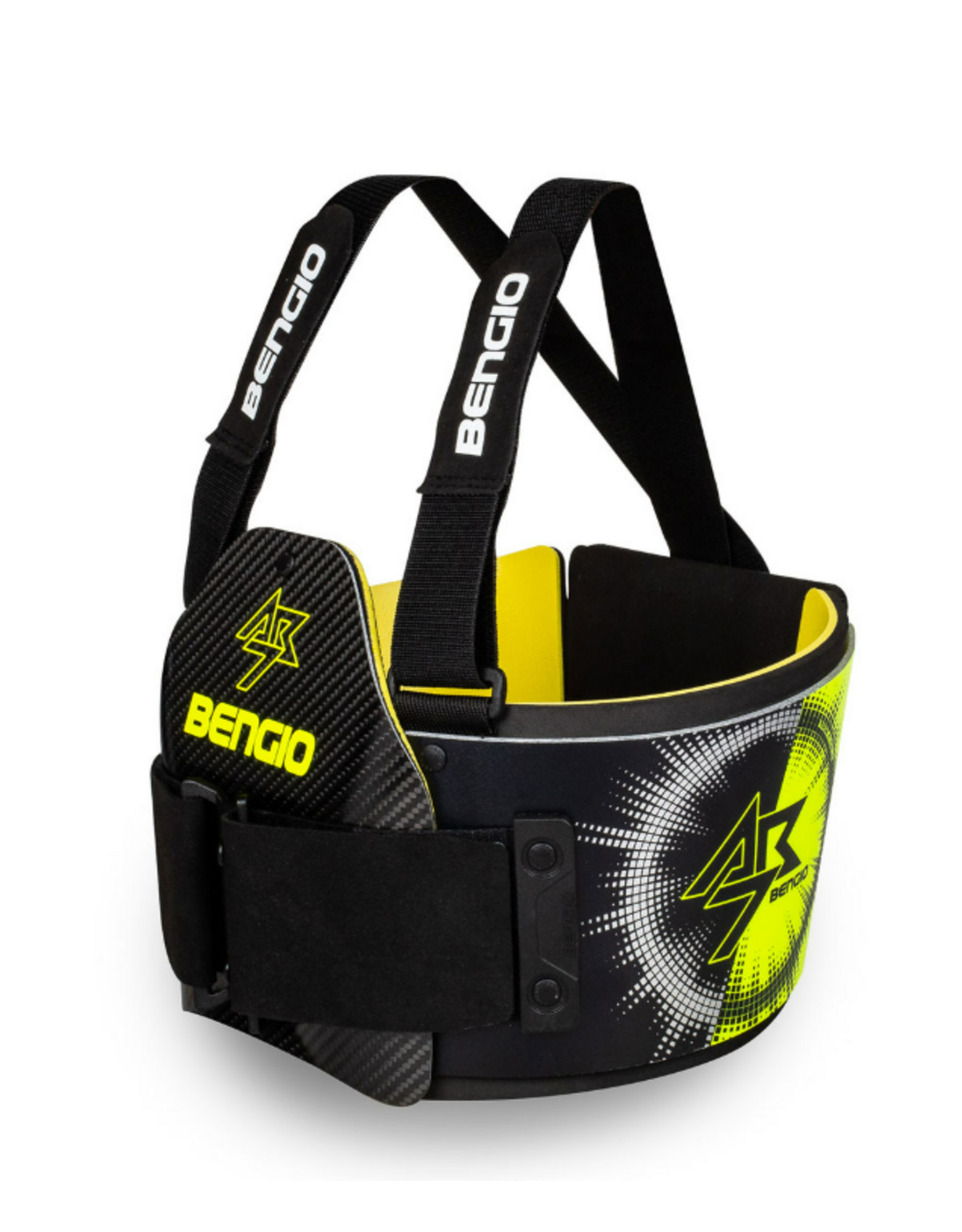 Bengio Bengio AB7 lady ribprotector FIA 8870-2018 approval black / Fluo yellow