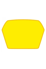 Xline Xline Achterbumper sticker achtergrond geel voor KG C3 achterbumper