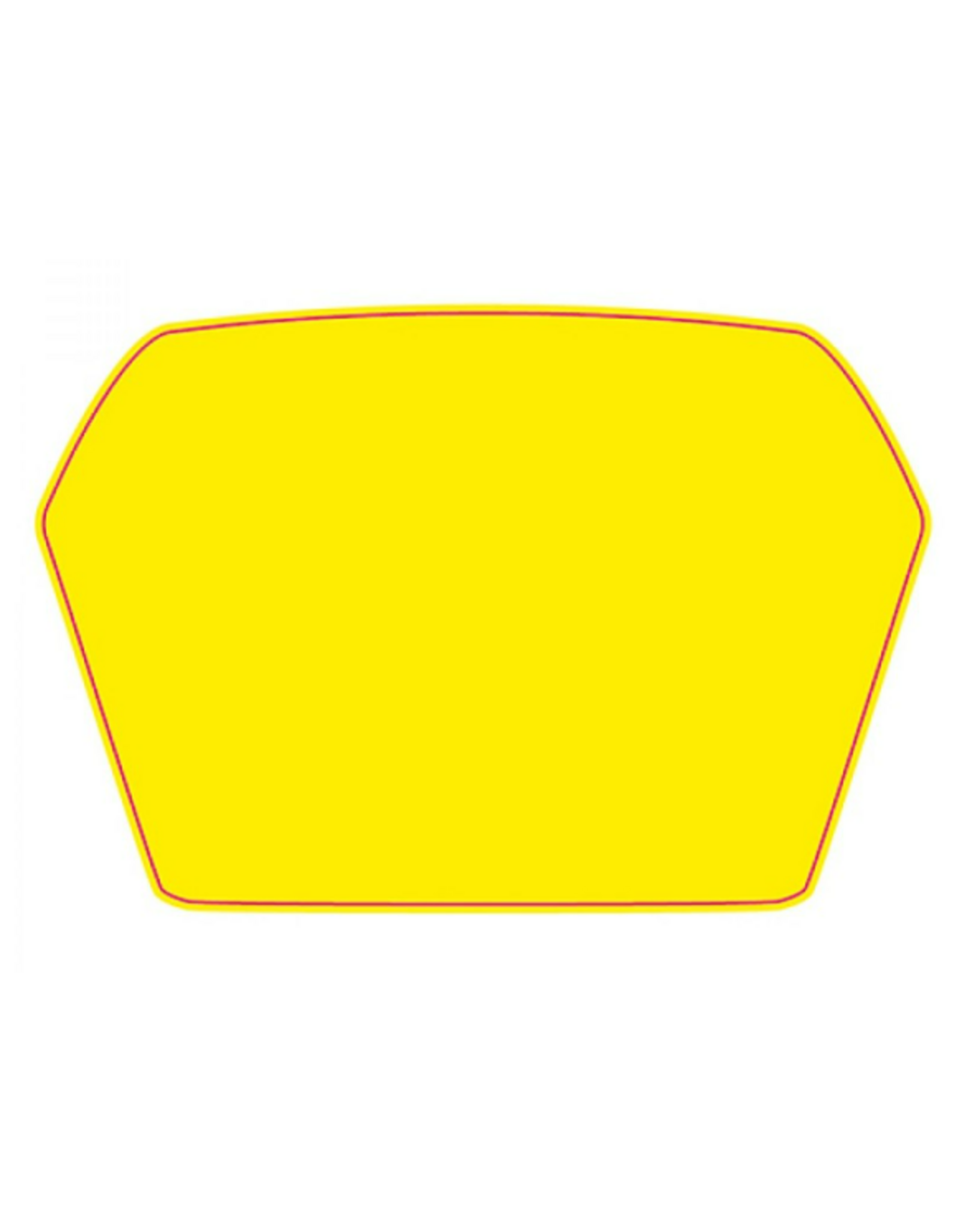 Xline Xline Achterbumper sticker achtergrond geel voor KG C3 achterbumper