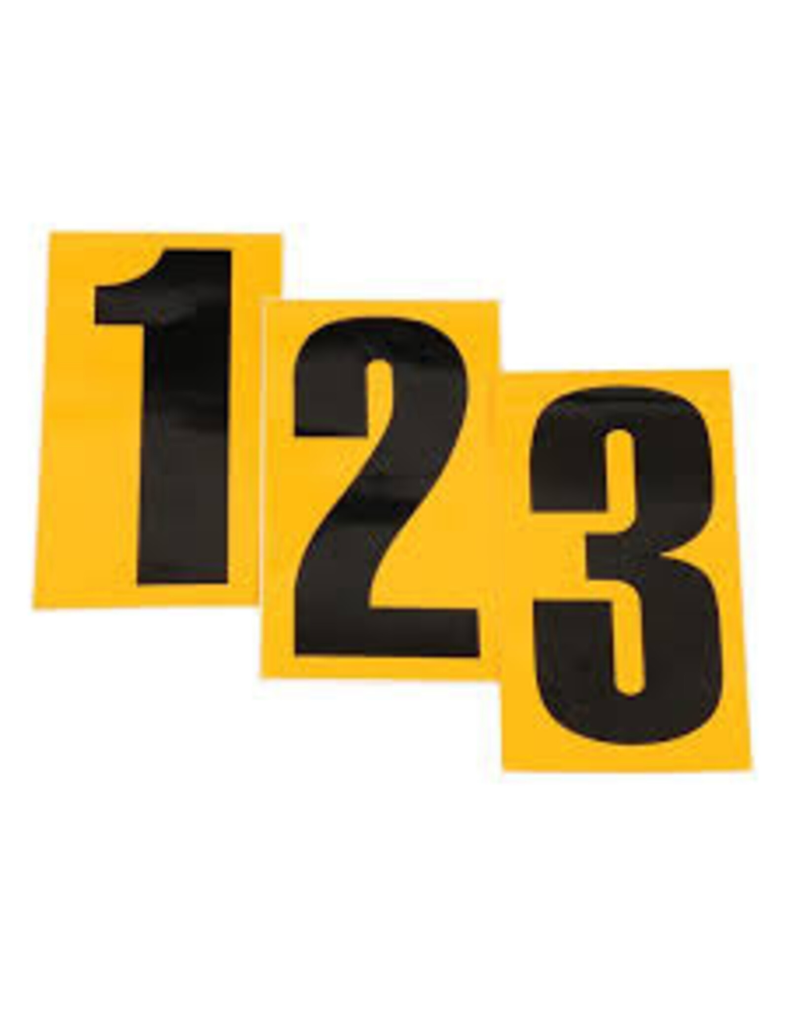 Xline Xline Sticky number Yellow / black 160x70MM