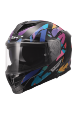 LS2 LS2 FF818 STORM III KAOS Zwart / Paars / Blauw