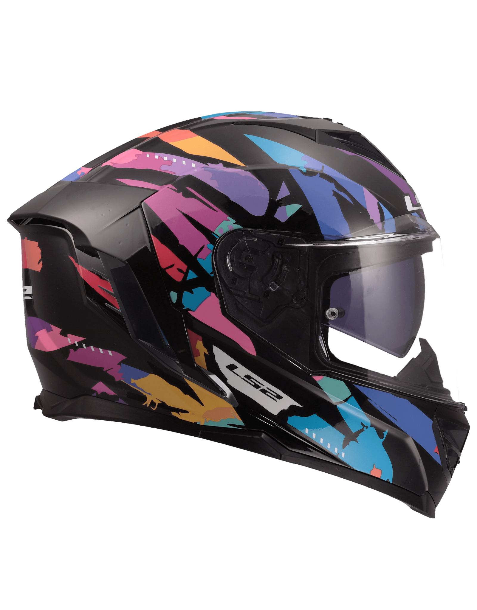 LS2 LS2 FF818 STORM III KAOS Zwart / Paars / Blauw