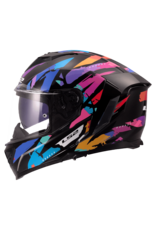 LS2 LS2 FF818 STORM III KAOS Zwart / Paars / Blauw