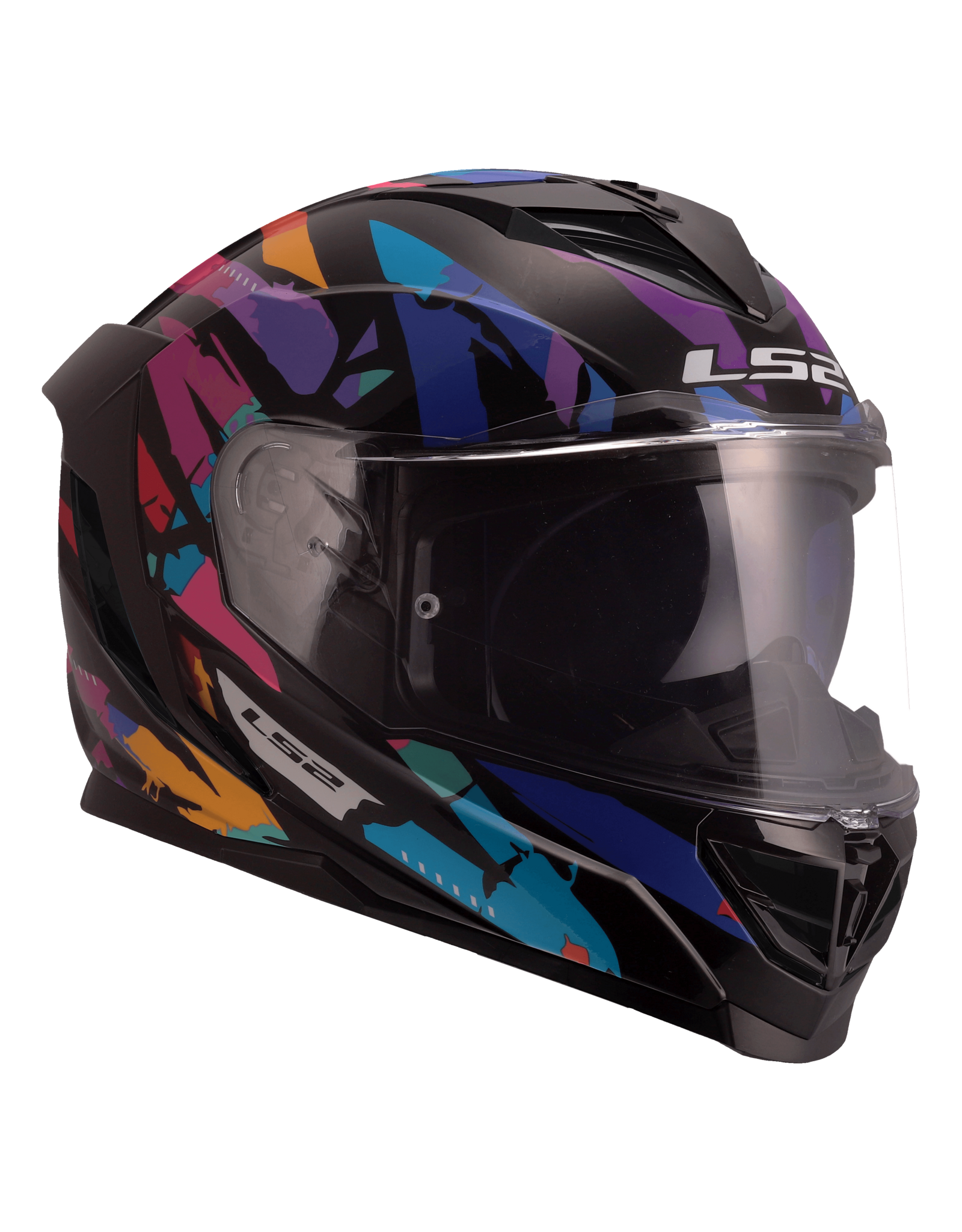 LS2 LS2 FF818 STORM III KAOS Black / Purple / Blue