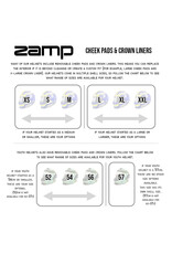 Zamp Zamp RZ-42Y / RZ-48Y  cheekpads rood