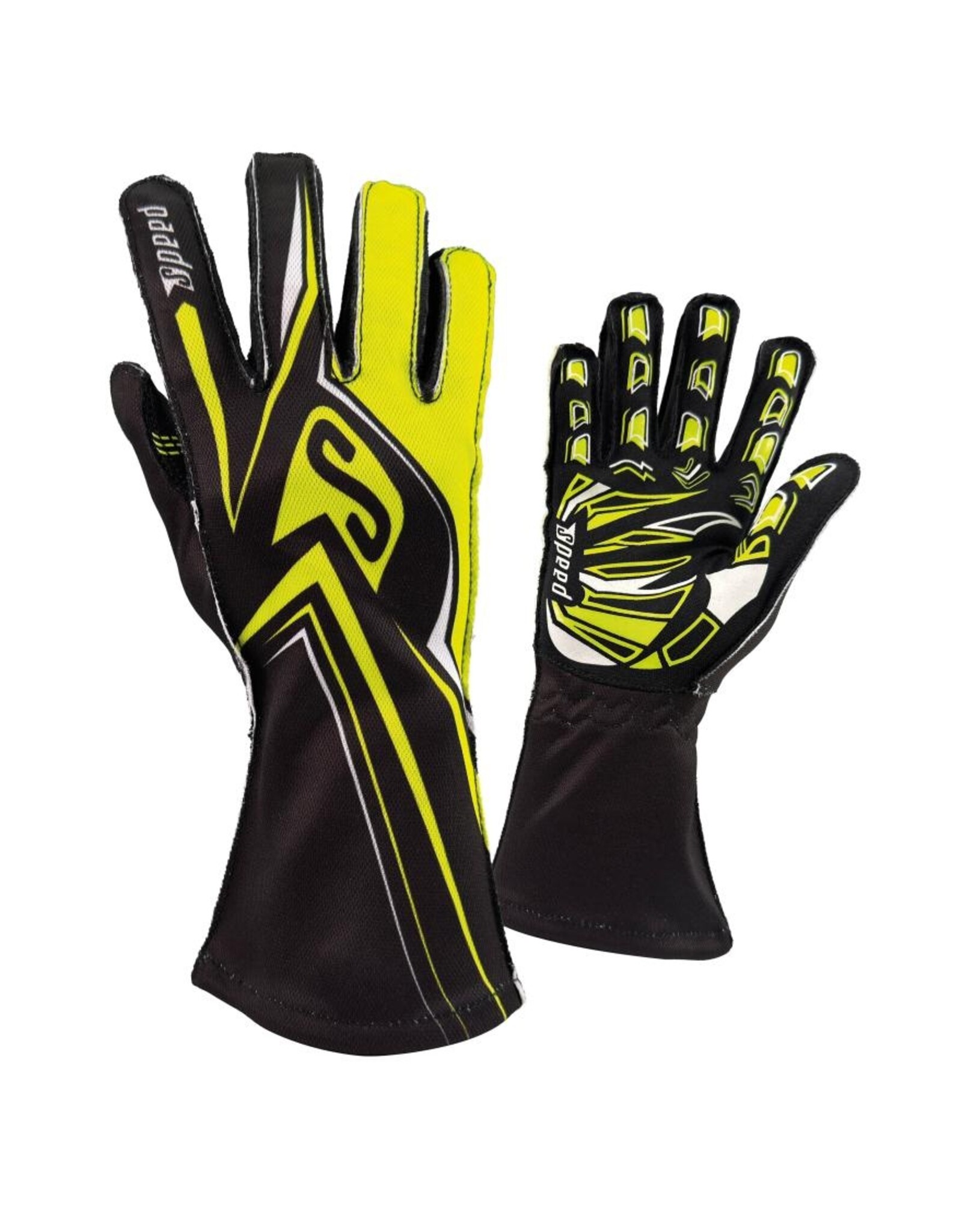 Speed Racewear Speed gloves Melbourne 2.0 Black / Fluo Yellow