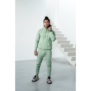 2LEGARE Embroidery Tracksuit - Light Army