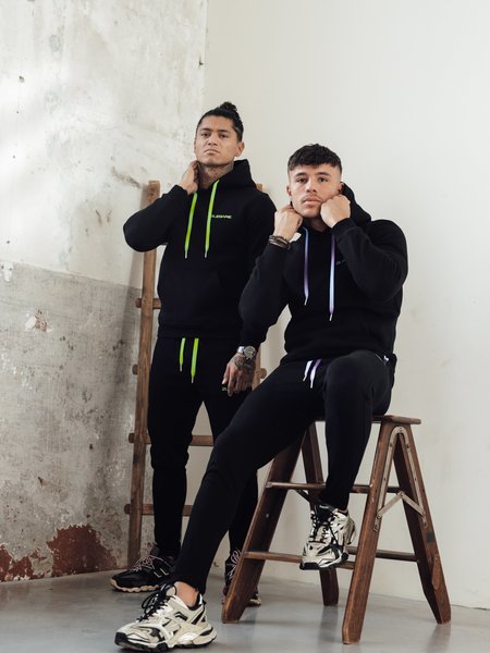 2LEGARE Neon Fade Tracksuit - Black/Kobalt