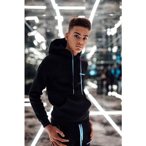 2LEGARE Kids Neon Fade Hoodie - Black/Kobalt 2LEGARE Kids Neon Fade Hoodie - Black/Kobalt