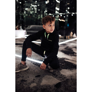 2LEGARE Kids Neon Fade Jogger - Black/Yellow