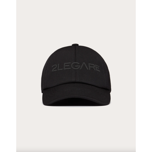 2LEGARE Logo Embroidery Cap - Black/Black