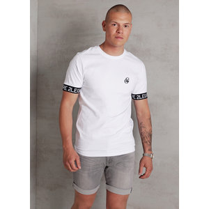 2LEGARE Logo Sleeve Tee - White