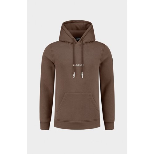 2LEGARE Small Logo Hoodie - Taupe/Wit