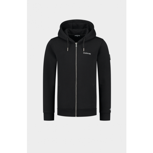 2LEGARE Kids Zip Logo Hoodie - Zwart/Wit 2LEGARE Kids Zip Logo Hoodie - Zwart/Wit