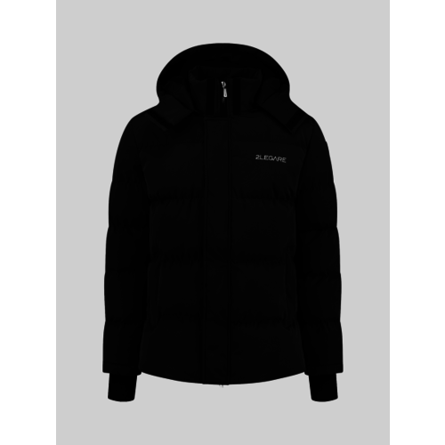 2LEGARE Puffer Jacket - Black White 2LEGARE Puffer Jacket - Black White