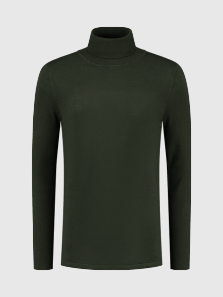 2LEGARE Turtleneck Knitwear - Army