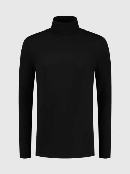 2LEGARE Turtleneck Knitwear - Black