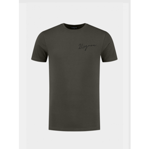 2LEGARE Embroidery Signature T-Shirt - Groen/Zwart