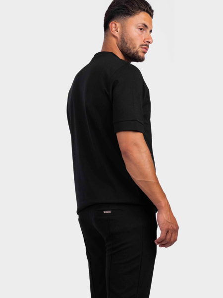 2LEGARE Oversized Logo T-Shirt - Black