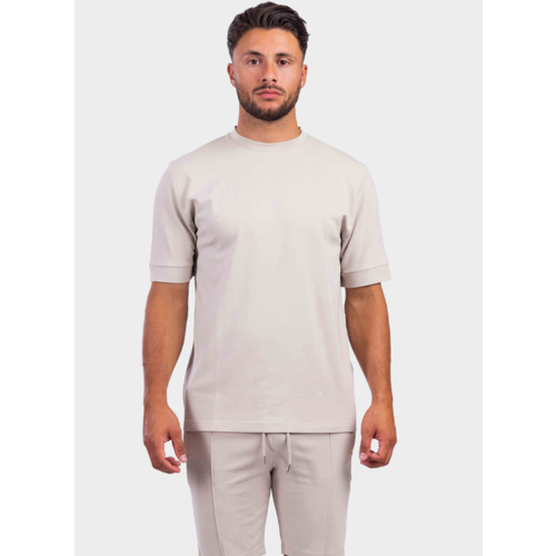 2LEGARE Oversized Basic T-Shirt - Dove Grey