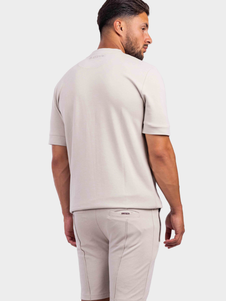 2LEGARE Oversized Morris T-Shirt - Dove Grey