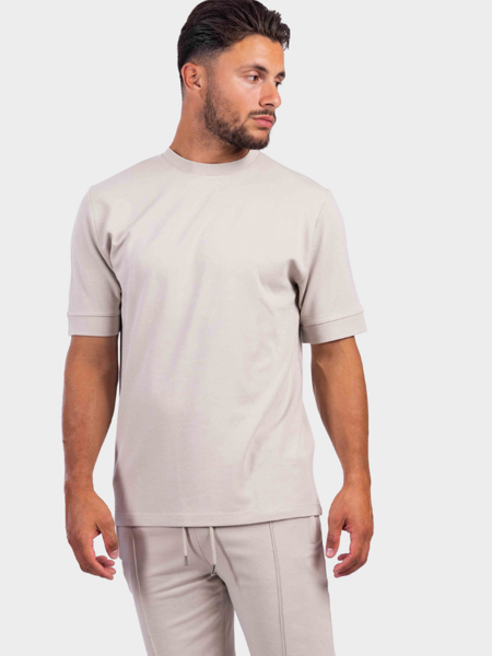 2LEGARE Oversized Morris T-Shirt - Dove Grey