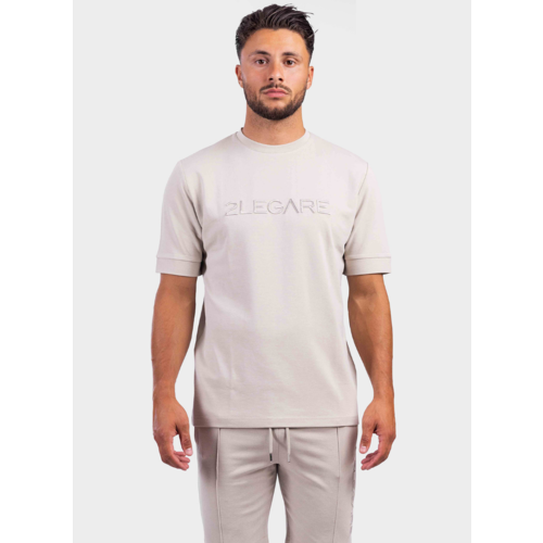 2LEGARE Oversized Jaxon T-Shirt - Dove Grey