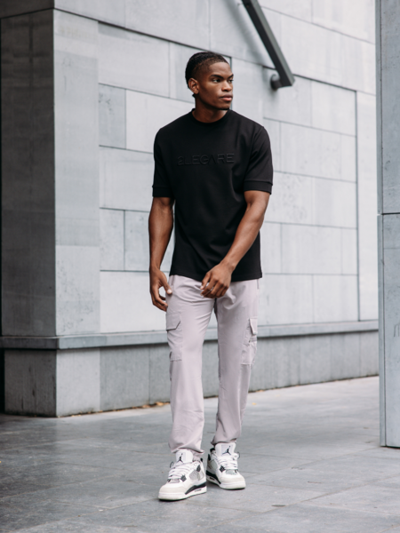 2LEGARE Cargo Pants - Dove Grey